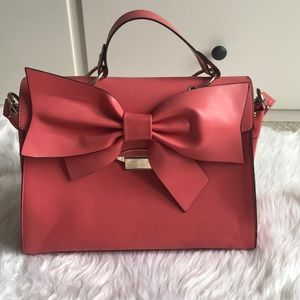 She&Josh Coral Pink Bow bag